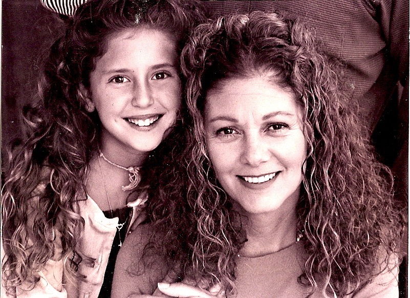 Paige as a child with her mother.